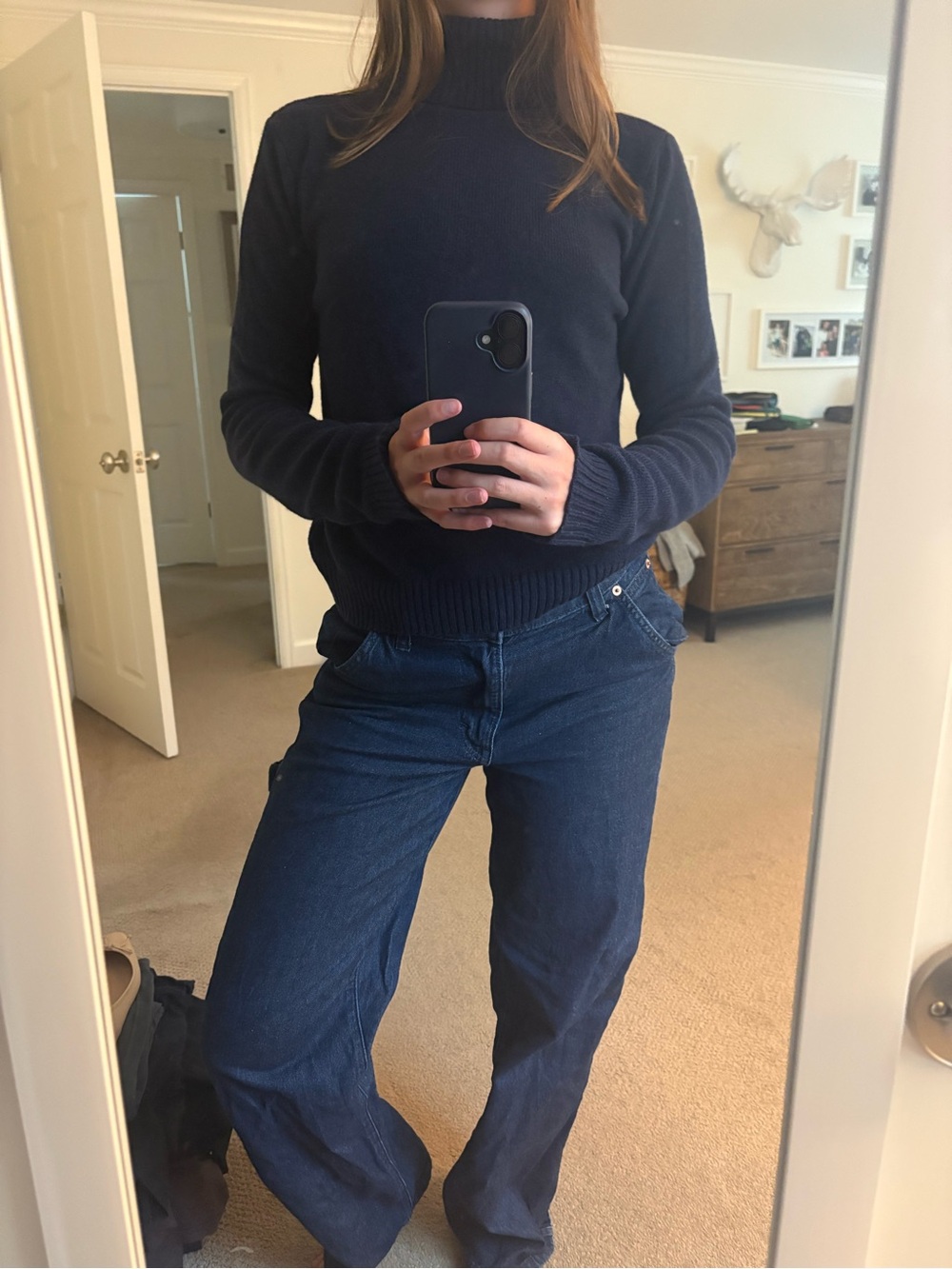 Brandy Melville Navy turtleneck